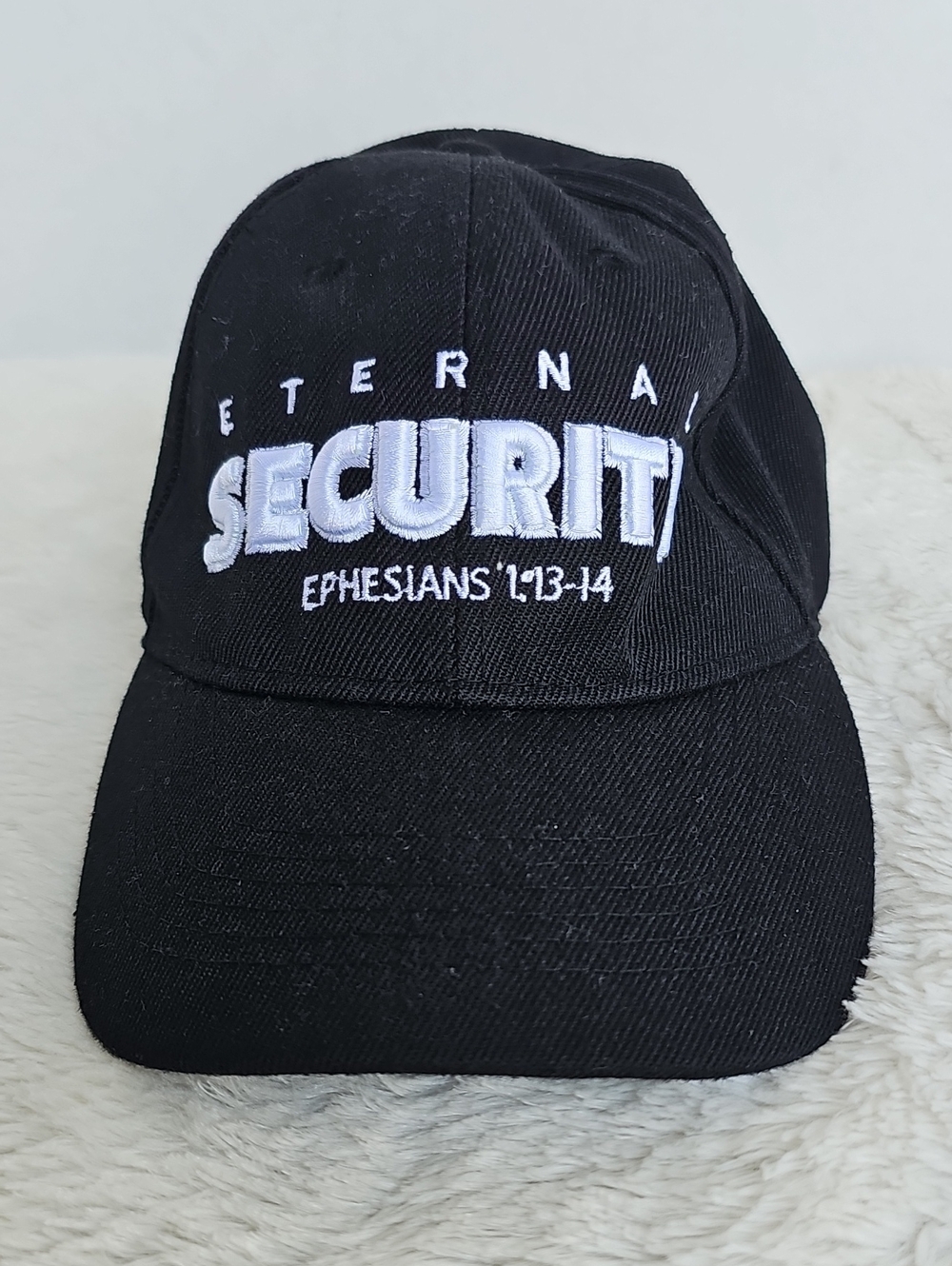 Kys Design CAP Eternal Security Ephesians 1:13-14 Black Baseball Hat